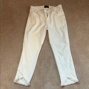 Sanctuary Denim Modern Straight Crop in White